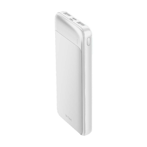 10.000mAh hurtigoplader - powerbank, hvid