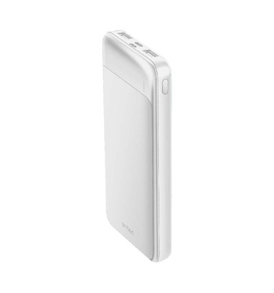 10.000mAh hurtigoplader - powerbank, hvid