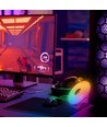 5W WiFi LED Ambiance bordlampe, RGB - Dæmpbar, Smart Home, USB-C, 360 grader lys, hvid plast