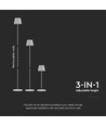 LED 4W lampe - 4400mA, batteri, 3000K, IP54, hvid hus