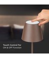 LED lampe 4W - 4400mA batteri, 3000K, IP54, Corten hylster