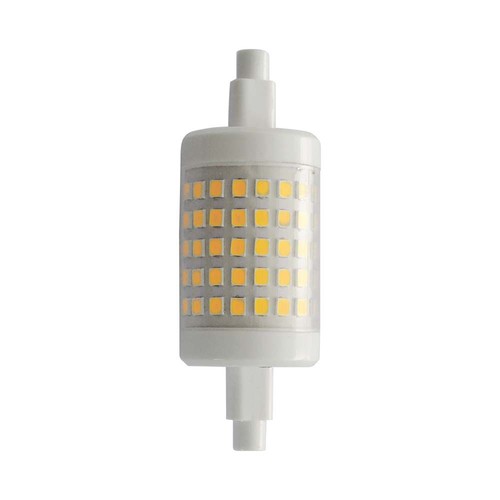 7W LED pære R7S - Plast, 4000K