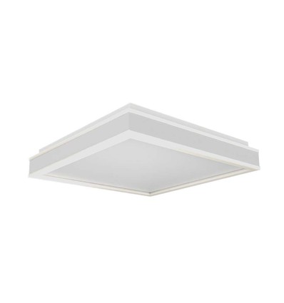 38W LED Designerlampe - 4000K, hvid, firkantet