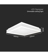 38W LED Designerlampe - 4000K, hvid, firkantet