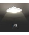 38W LED Designerlampe - 4000K, hvid, firkantet