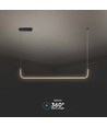 12W Hængelampe - LED, designer, 4000K, sort