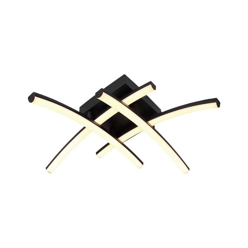 24W Loftslampe - Sort Struktur, LED Designer Lys, 1.4L, 3000K