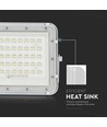 40W LED solcelle projektør - IP65, 6400K, inkl. solpanel og fjernbetjening