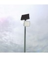 VT LED Solar Projektør 40W - 4000K, 5000 mAh Batteri, 3m Kabel, Smart IR Fjernbetjening, Hurtig Opladning, Hvid