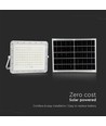 VT 180W LED Solar Projektør - 4000K, 16000 mAh Batteri, 3m Kabel, Smart IR Fjernbetjening, Hurtig Opladning, Hvid