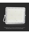 VT 180W LED Solar Projektør - 4000K, 16000 mAh Batteri, 3m Kabel, Smart IR Fjernbetjening, Hurtig Opladning, Hvid
