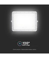 VT 180W LED Solar Projektør - 4000K, 16000 mAh Batteri, 3m Kabel, Smart IR Fjernbetjening, Hurtig Opladning, Hvid