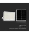 VT 240W LED Solar projektør - 4000K, 20000 mAh batteri, 3m kabel, smart IR fjernbetjening, hurtig opladning, hvid