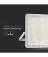 VT 240W LED Solar projektør - 4000K, 20000 mAh batteri, 3m kabel, smart IR fjernbetjening, hurtig opladning, hvid