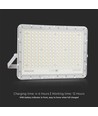 VT 240W LED Solar projektør - 4000K, 20000 mAh batteri, 3m kabel, smart IR fjernbetjening, hurtig opladning, hvid