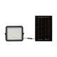 VT LED Solar Projektør 40W - 6400K, 5000 mAh Batteri, 3m Kabel, Smart IR Fjernbetjening, Hurtig Opladning