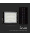 VT LED Solar Projektør 80W - 6400K, 6000 mAh batteri, 3m kabel, smart IR fjernbetjening, hurtig opladning