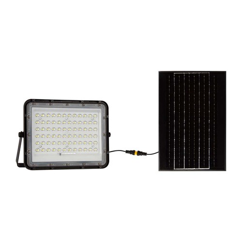 VT LED Solar Projektør 120W - 6400K, 12000 mAh Batteri, 3m Kabel, Smart IR Fjernbetjening, Hurtig Opladning