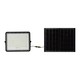 20W LED solcelle projektør - IP65, 4000K, sort, inkl. solpanel og fjernbetjening
