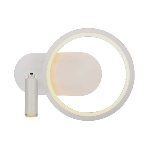 14W LED Lampeskærm - Metal, L250xW100xH180mm, 4000K, Hvid, Hus