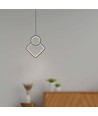 12W LED Hængelampe - Metal, L280xH1800mm, 3000K, Sort, Hus