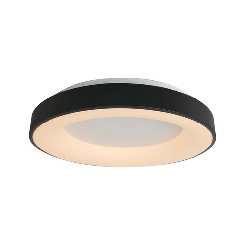 49W LED dekorativ loftslampe, dæmpbar - Ø60cm, 106lm/W, sort, 3000K, Triac dæmpbar