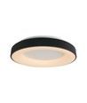 49W dekorativ loftslampe - Ø60xH9cm, 3000K, sort hus