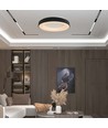 49W dekorativ loftslampe - Ø60xH9cm, 3000K, sort hus