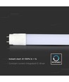 18W T8 LED Rør - Plastik, Ikke-rotérbar, 120cm, 6400K, G13