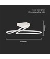 43W LED designer lys - 4000K, hvid, rund