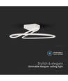 43W LED designer lys - 4000K, hvid, rund