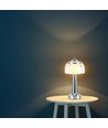 LED bordlampe - 1800mAh batteri, 13.5x26.5cm, 3i1, krom hus