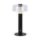 LED Bordlampe - 1800mAh Batteri, Ø150x300, 3000K, Sort Hus