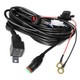 Kabel med afbryder til arbejdslampe - 1 lampe, 15A, DT06-2S stik, arbejdslampe
