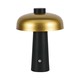 LED bordlampe - 1800mAh batteri Ø300x390 3i1 guld+sort hus