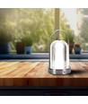 LED bordlampe - 1800mAh batteri, Ø120x190, 3i1, krom hus