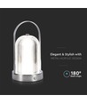 LED bordlampe - 1800mAh batteri, Ø120x190, 3i1, krom hus