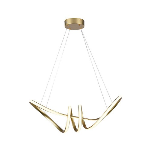 LED Hængelampe - Dekorativ L720x300, 3000K, Champagne Guld