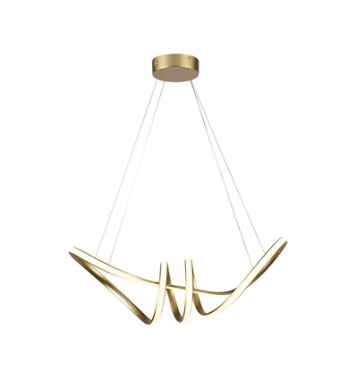 LED Hængelampe - Dekorativ L720x300, 3000K, Champagne Guld