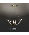 24W dekorativ LED pendel - L720x300mm, 3240lm, 3000K, sort, IP20
