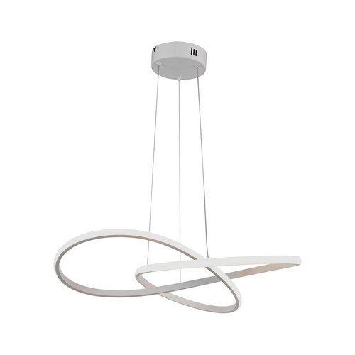 LED hængende dekorativ lampe - Ø500, 3000K, hvid hus