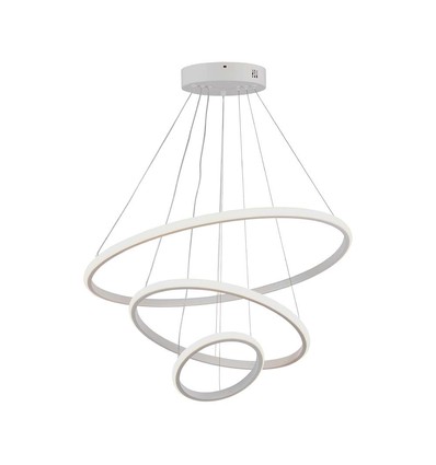LED hængende dekorativ lampe - Ø600+Ø400+Ø200, 3000K, hvid, hus