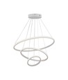 LED hængende dekorativ lampe - Ø600+Ø400+Ø200, 3000K, hvid, hus