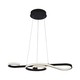 18W LED pendel, violin design - 700x250mm, 3000K, sort, dekorativ loftlampe