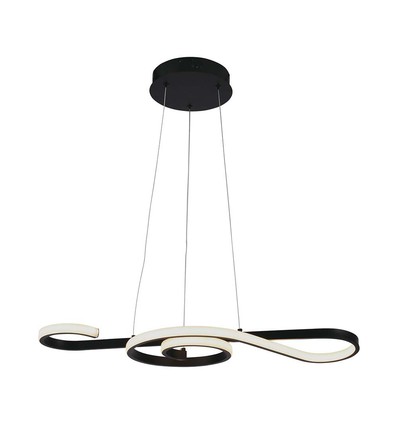 LED Hængende Dekorativ Lampe - L700x250, 3000K, Sort, Hus