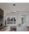 LED Hængende Dekorativ Lampe - L700x250, 3000K, Sort, Hus