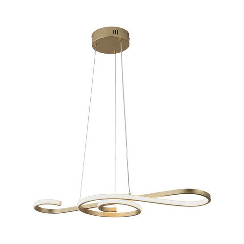LED hængende dekorativ lampe - L700x250, 3000K, maling guld, hus