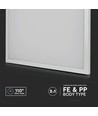 60x60 LED panel, 36W - 110lm/W, 2-i-1 indbygning eller påbygning, hvid kant