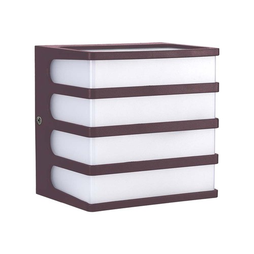 8W Væglampe LED - 4000K, brun, IP65