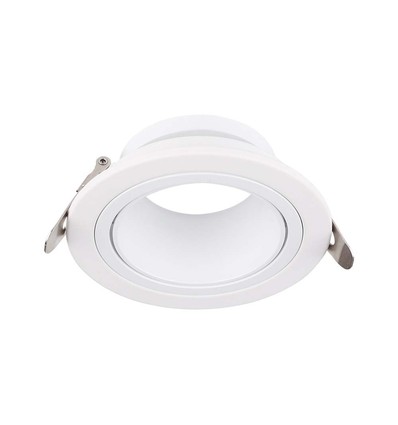 GU10 indbygningsspot - Rund, hvid, Ø8,75cm, IP20, uden lyskilde